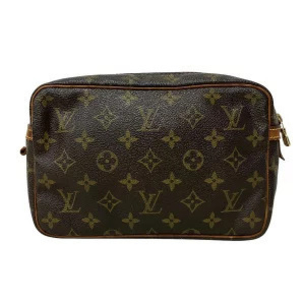 Louis Vuitton Clutch Monogram Compire Bag Brown